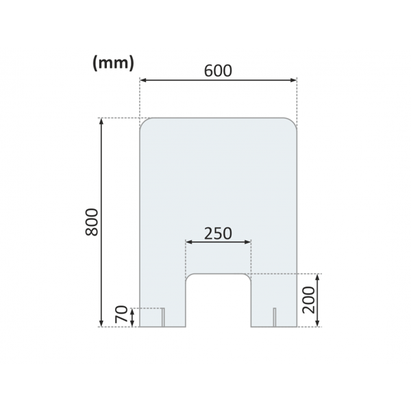 Sneeze Guard ideal for reception and cashier areas	
