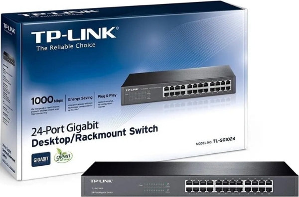 Picture of TP-LINK TL-SG1024 - TP-Link 24-Port Gigab. Switch 19"-Rack
