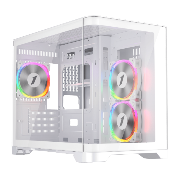 Picture of 1st Player UV6 Micro ATX White Case with 3 RGB Fans