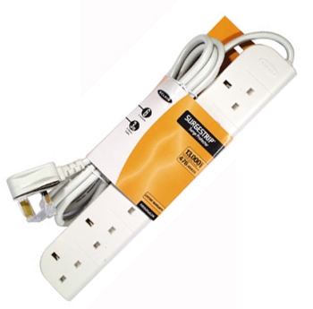 Picture of Belkin 6-Way Economy Surge Protector 1m Cable