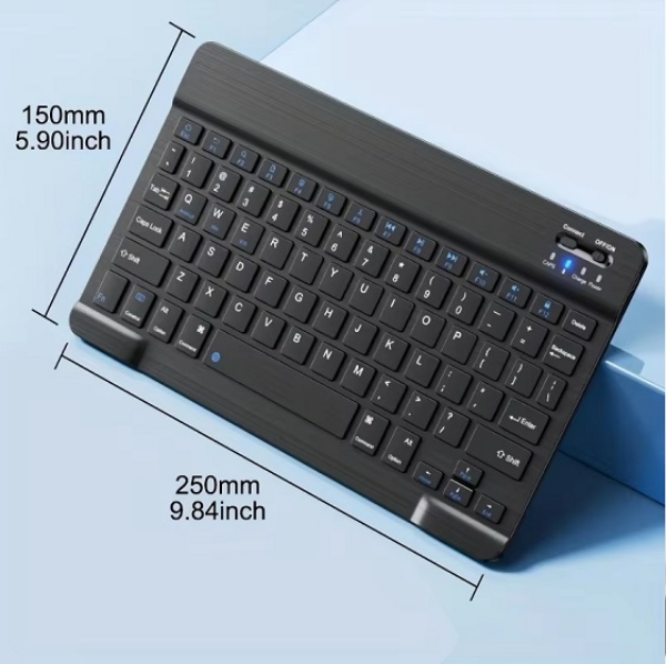 Picture of Ultra-Slim Bluetooth Mini Keyboard for iPad iPhone Tablet Phone Smartphone iOS Android Win