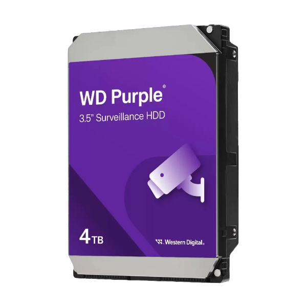 Picture of WD WD44PURZ Purple 4TB SATA Hard Drive for Surveillance w/ 5400RPM 6Gb/s 128MB Cache